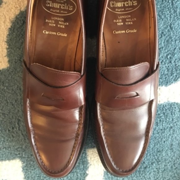Church\'s Shoes Mens Brown Loafers - Size 9D